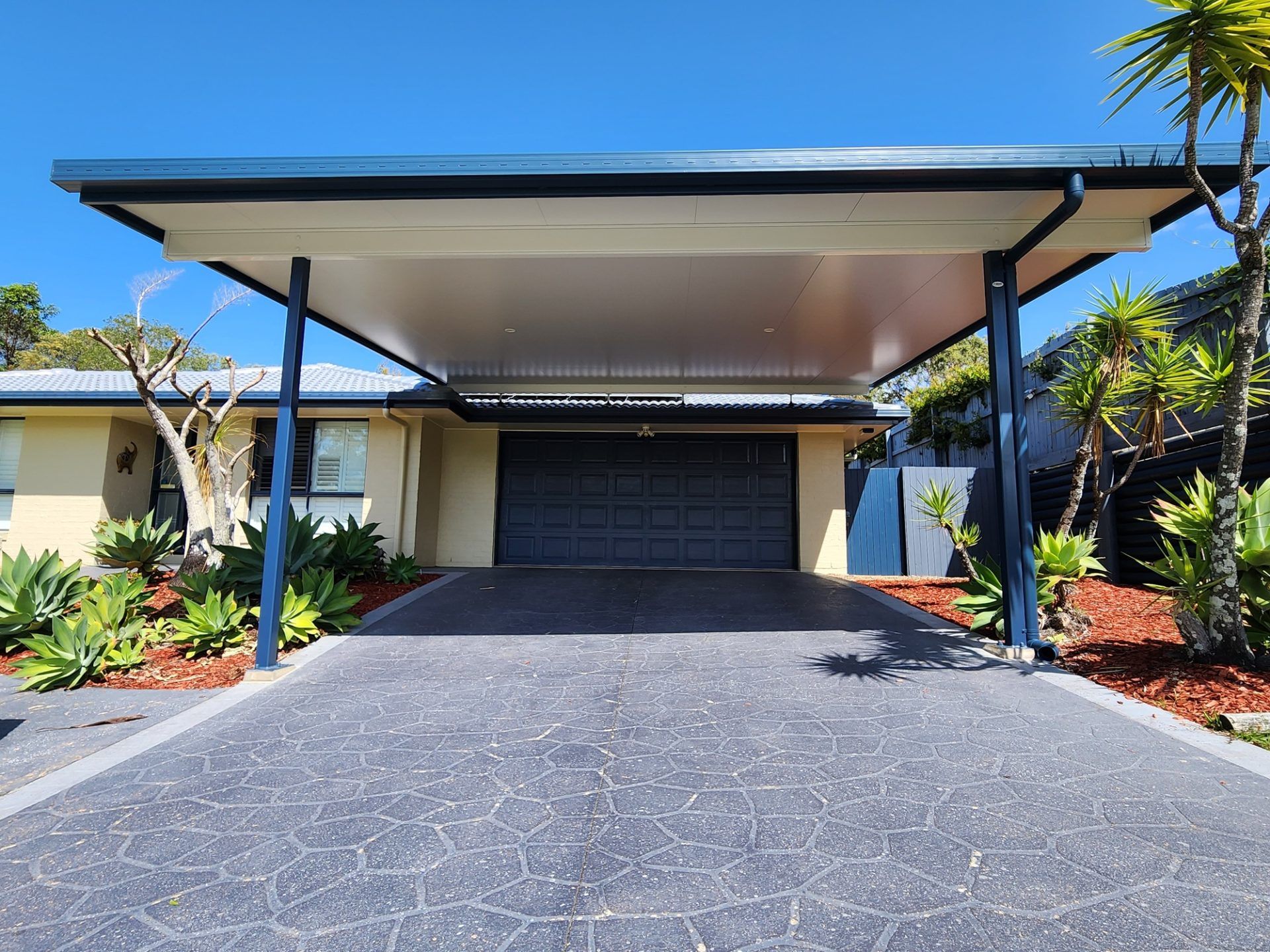 Insulated flyover carport in Redland Bay